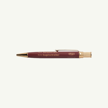 MARK'S Inc. Gold-Plated Brass Ballpoint Pen with Clip shown against a plain background.