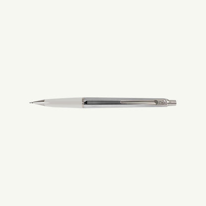Ballograf by Nord Mark Inc. 0.7mm mechanical pencil, chrome finish, on plain white background.
