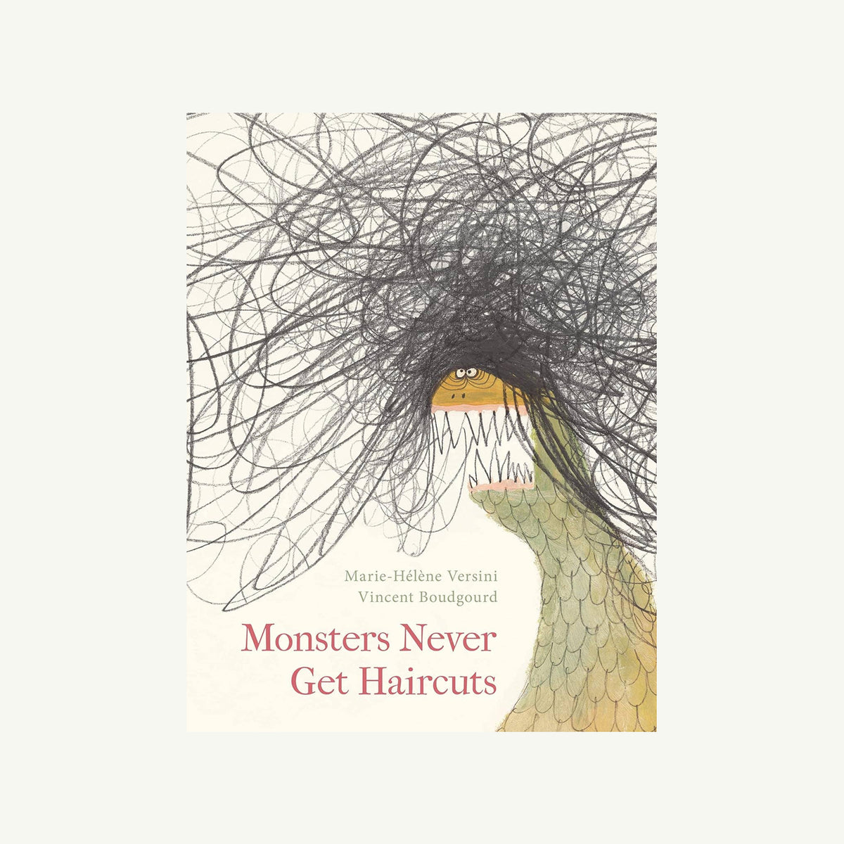 A wild-haired green monster stars on Hachette’s “Monsters Never Get Haircuts” children’s book.