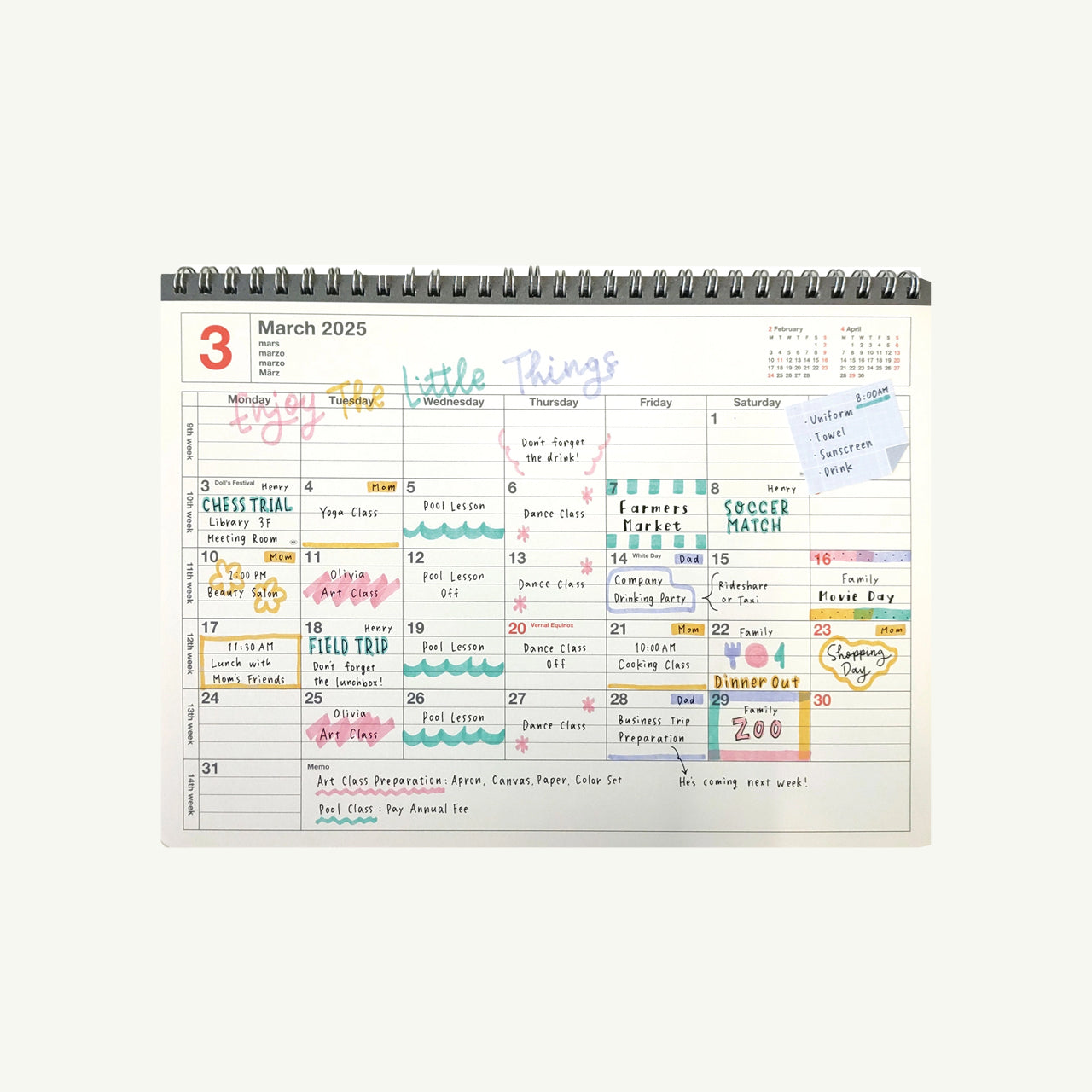 Monthly Planner 2027 –  B7