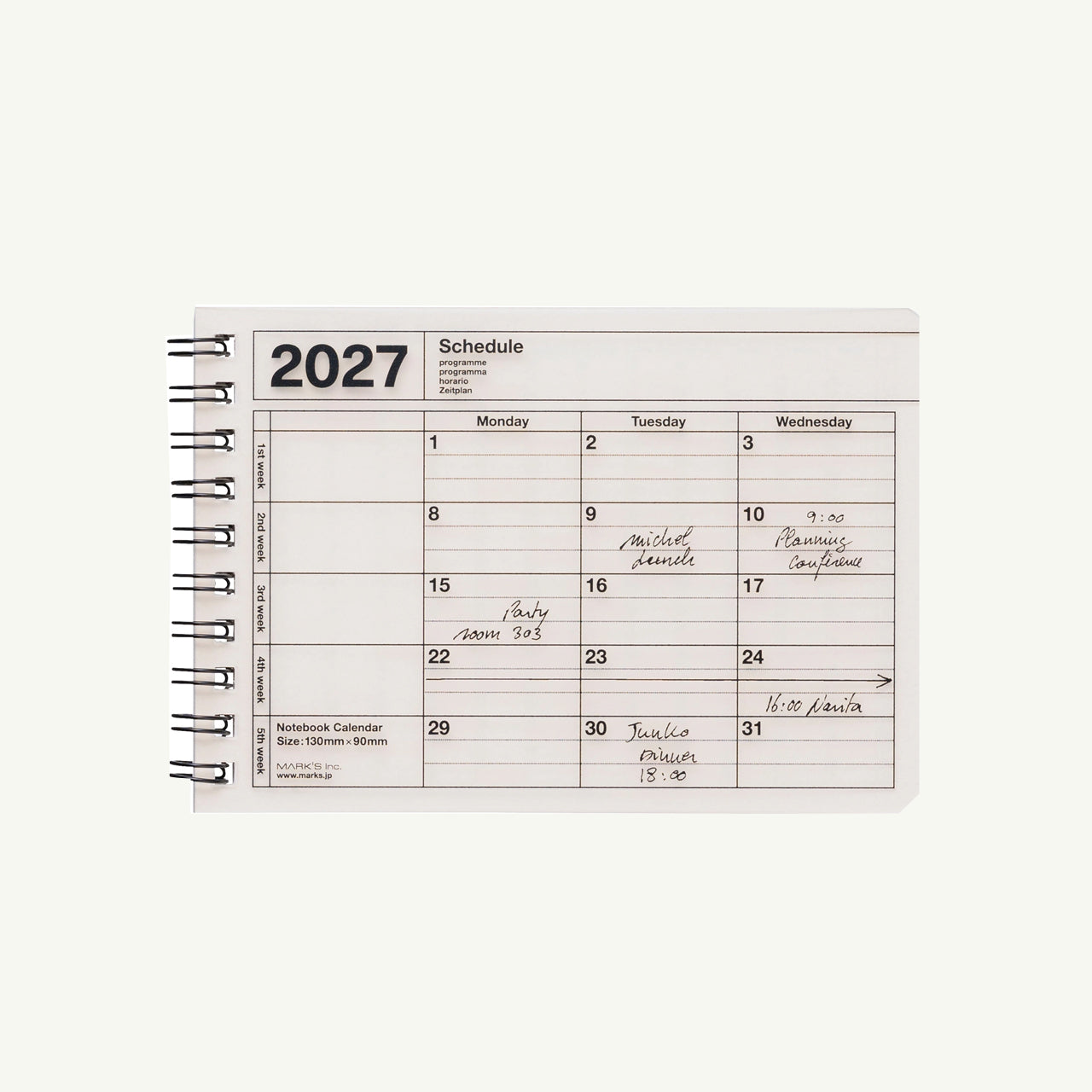 Monthly Planner 2027 –  B7