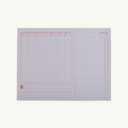 Monthly Planner + Checklist