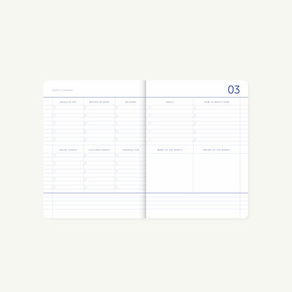 18 Months Checkered Emerald Green Diary 2026-2027