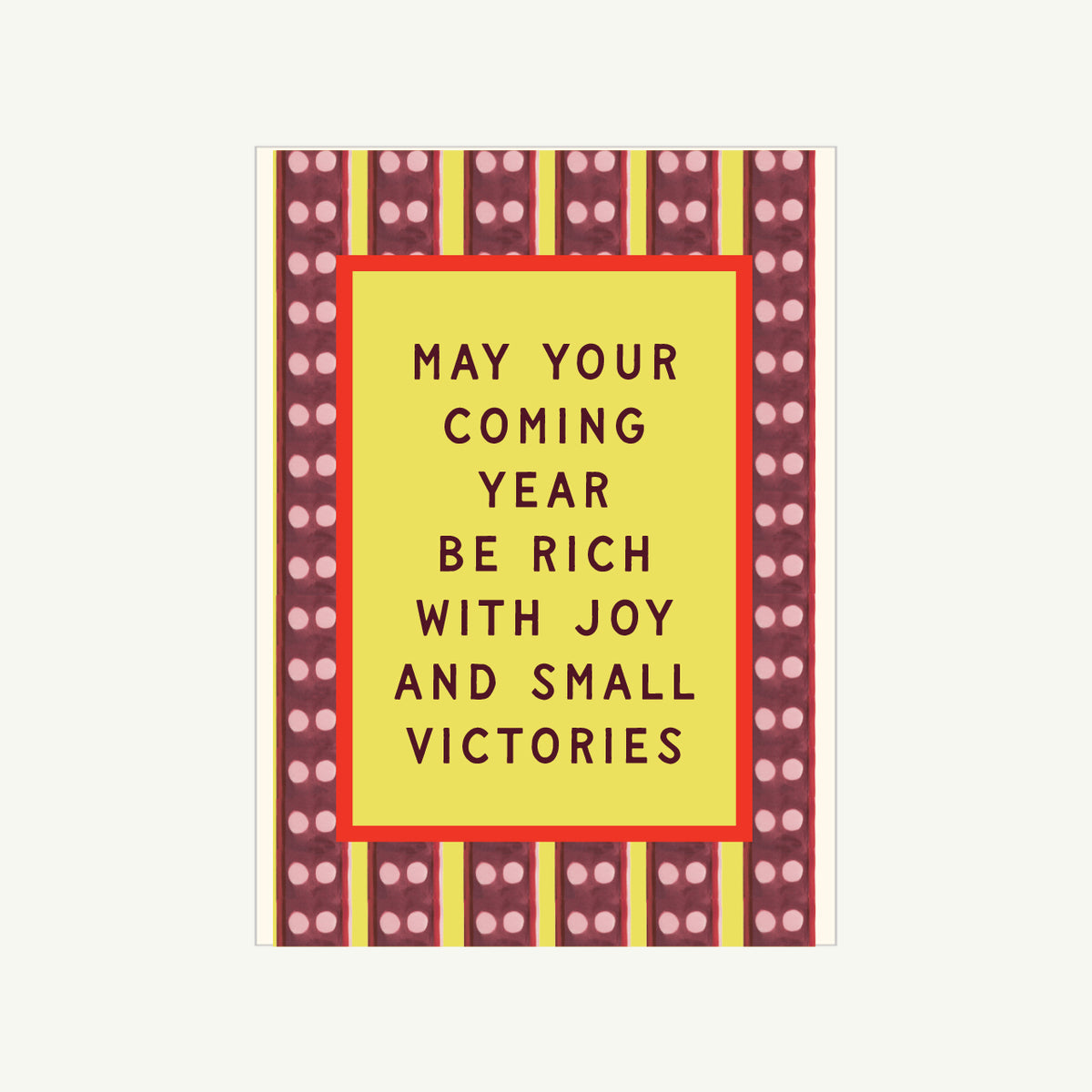 A6 card by Mr. Boddington’s Studio, New Years Prophecy design; blank inside for your message.