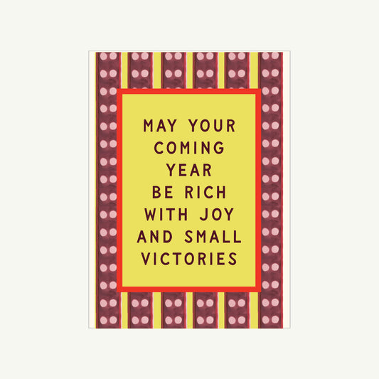 A6 card by Mr. Boddington’s Studio, New Years Prophecy design; blank inside for your message.