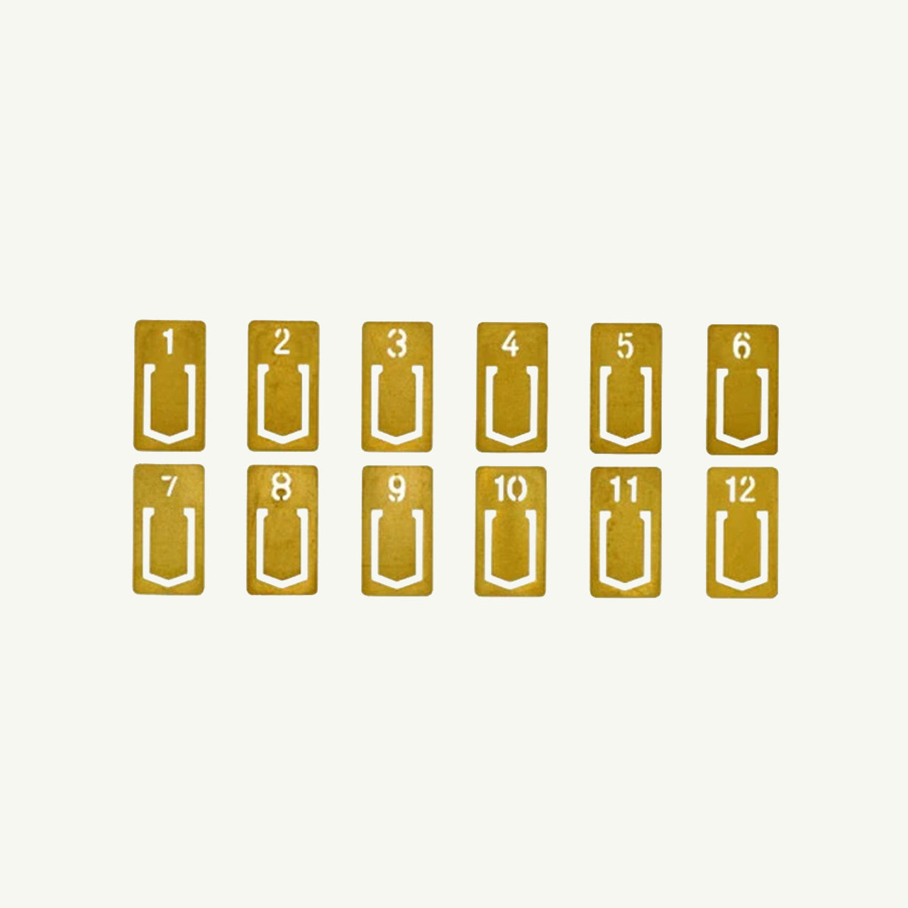 Brass Number Clip