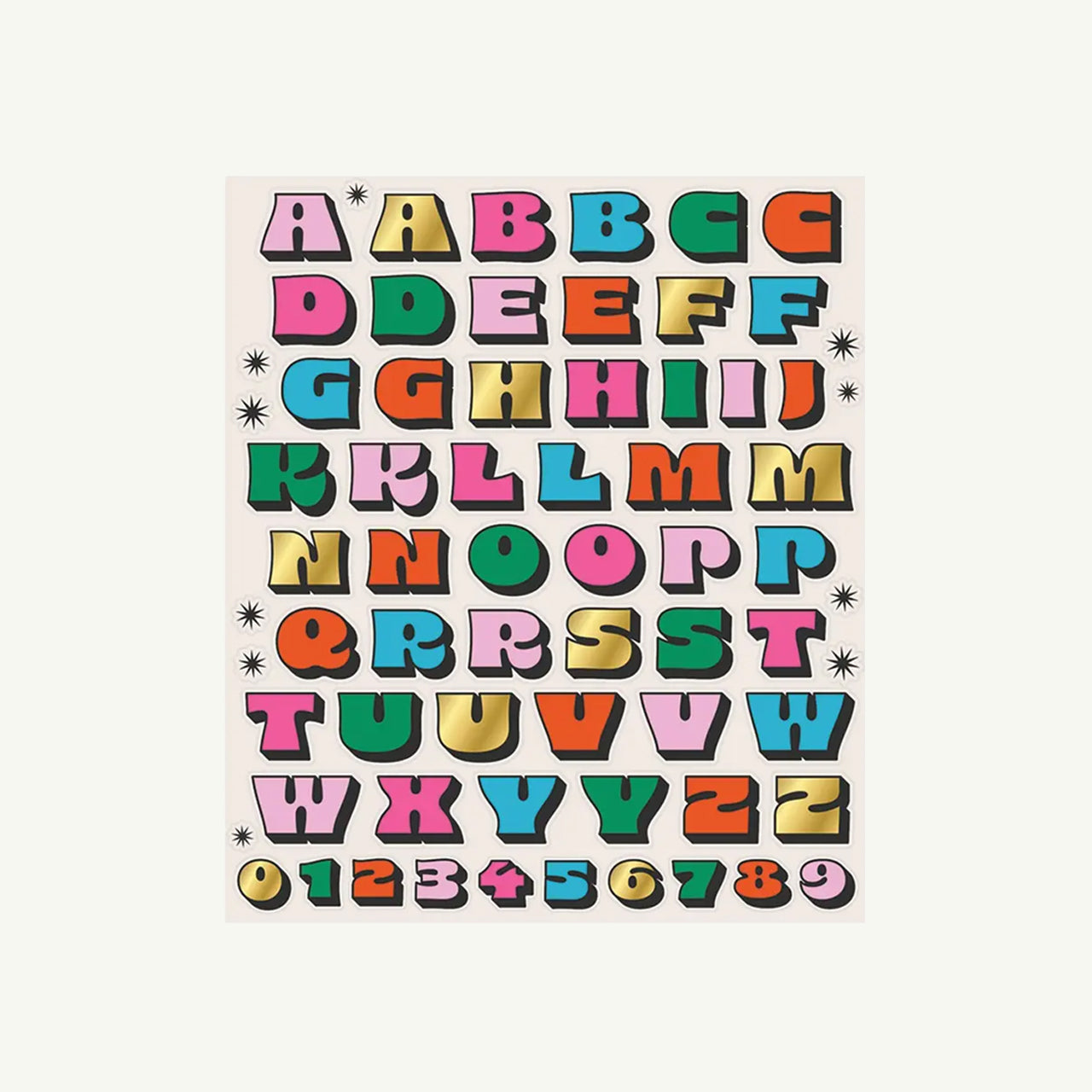 Color Me Retro Big Alphabet