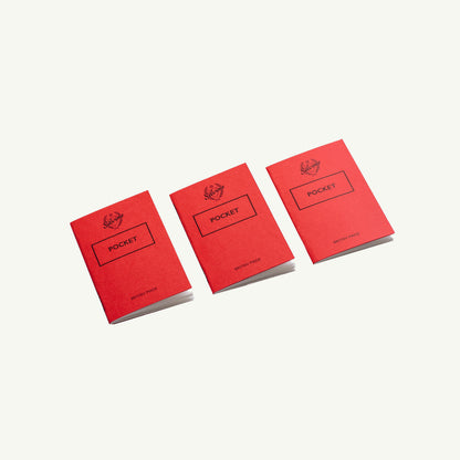 POCKET Notebook - Pack of 3