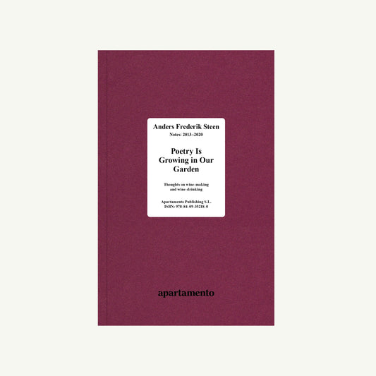 A maroon book, Poetry Is Growing in Our Garden Vol. I by Apartamento.