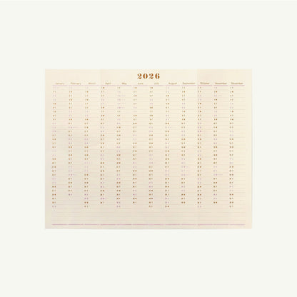 One Year Wall Calendar 2026