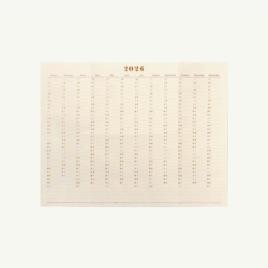 One Year Wall Calendar 2026