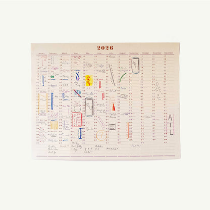 One Year Wall Calendar 2026