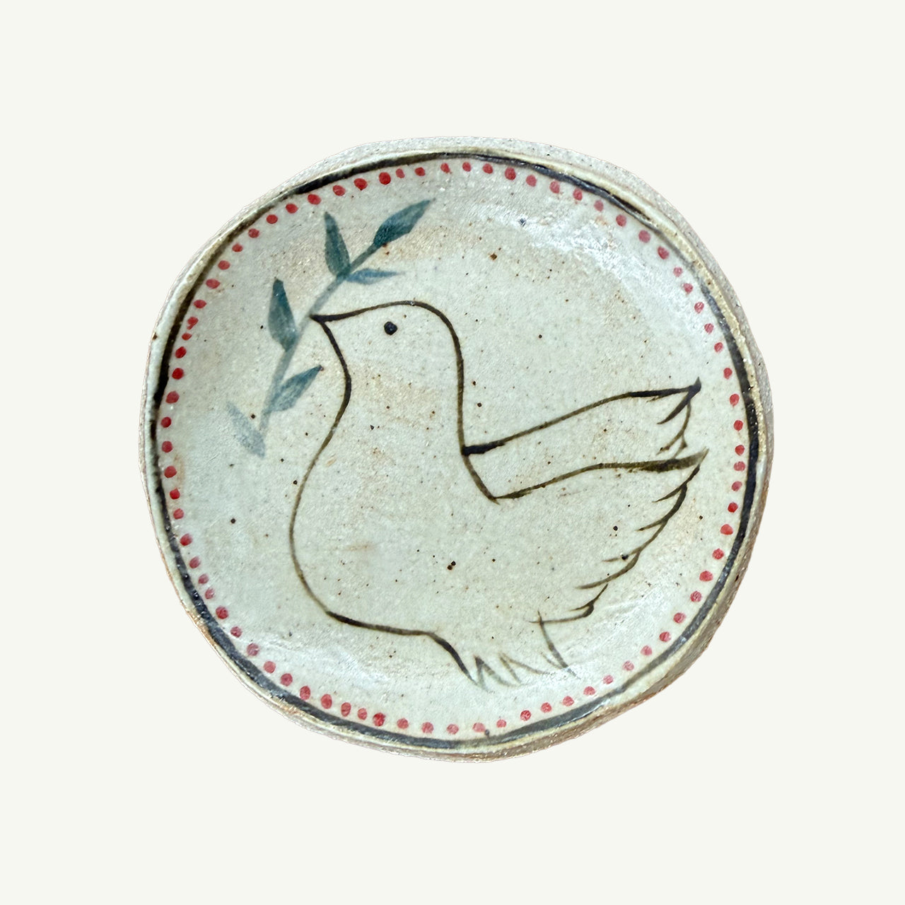 Peace Dove Ceramic Dish