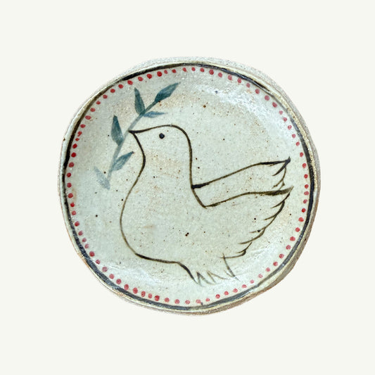 Peace Dove Ceramic Dish