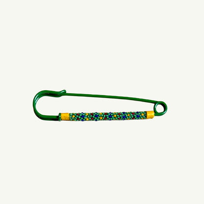 Enamel Beaded Safety Pin