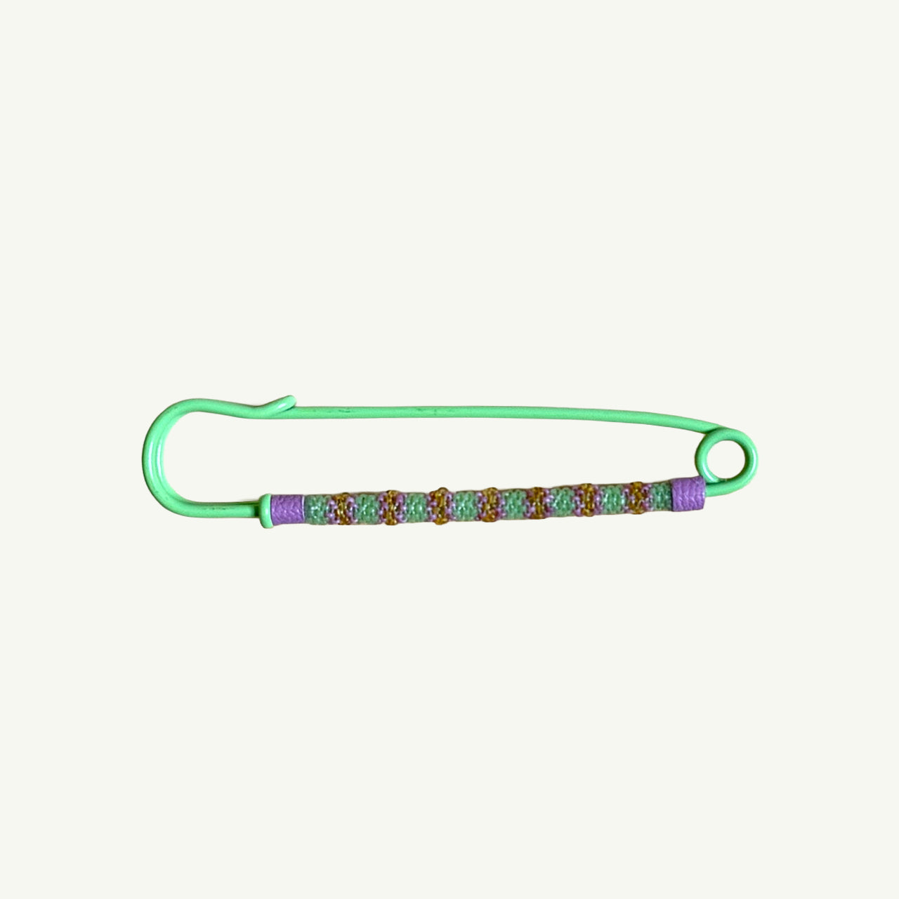 Enamel Beaded Safety Pin