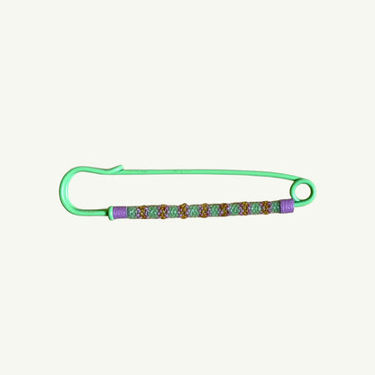 Enamel Beaded Safety Pin