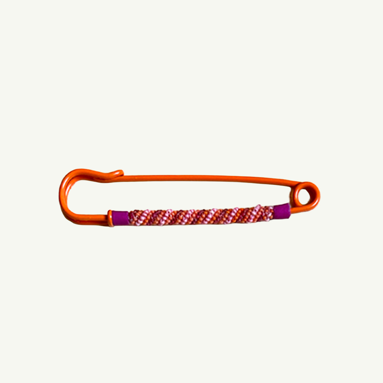 Enamel Beaded Safety Pin