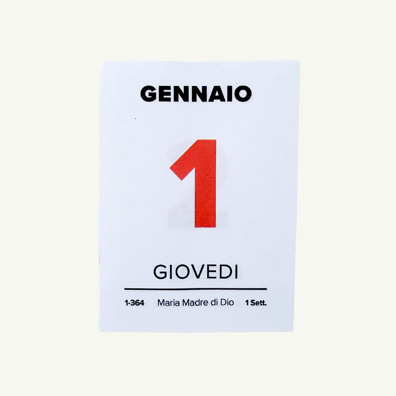 Italian Desk Calendar 2026