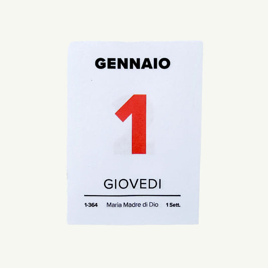 Italian Desk Calendar 2026