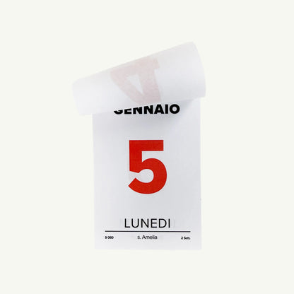 Italian Desk Calendar 2026