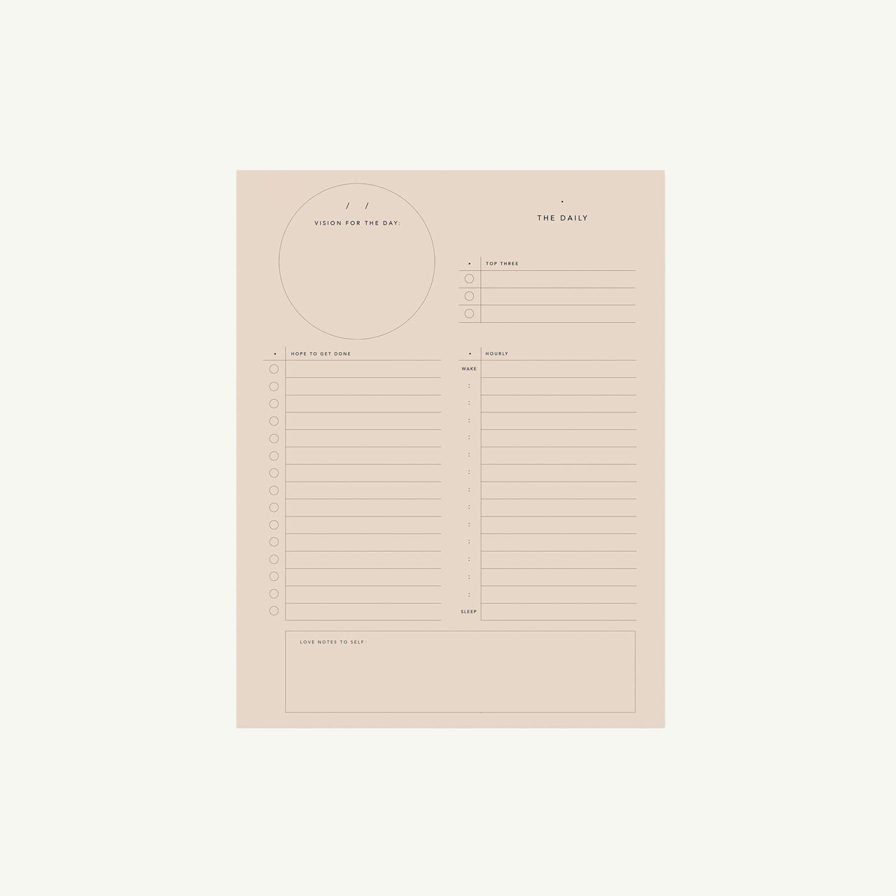 Vision for the Day Notepad