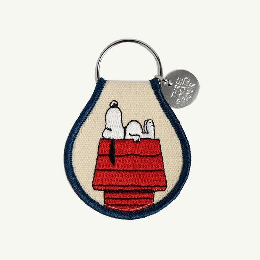 Snoopy Doghouse Patch Keychain