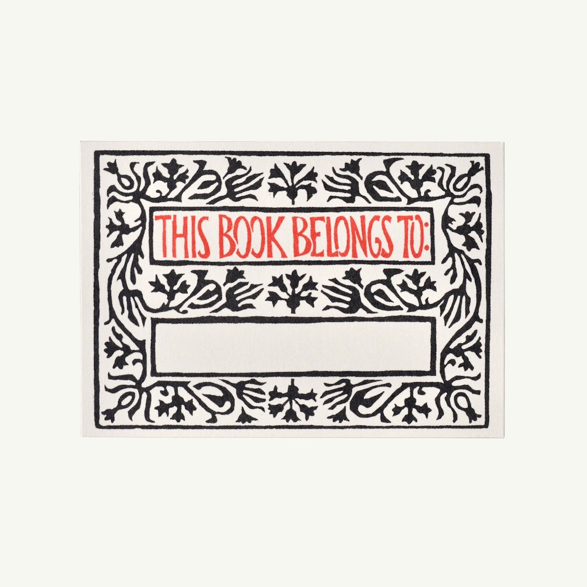 Twelve Bookplates Arabesque Border