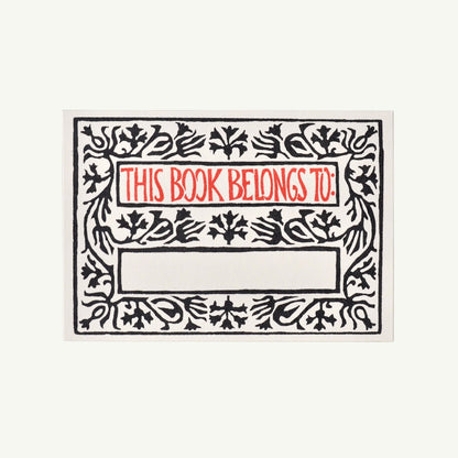 Twelve Bookplates Arabesque Border