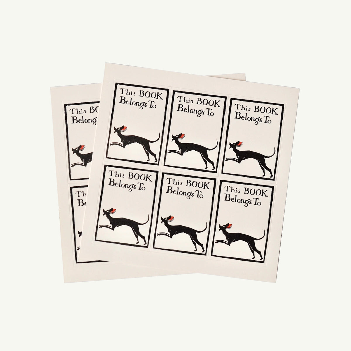 Twelve Bookplates Dog