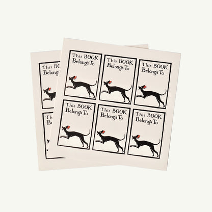 Twelve Bookplates Dog