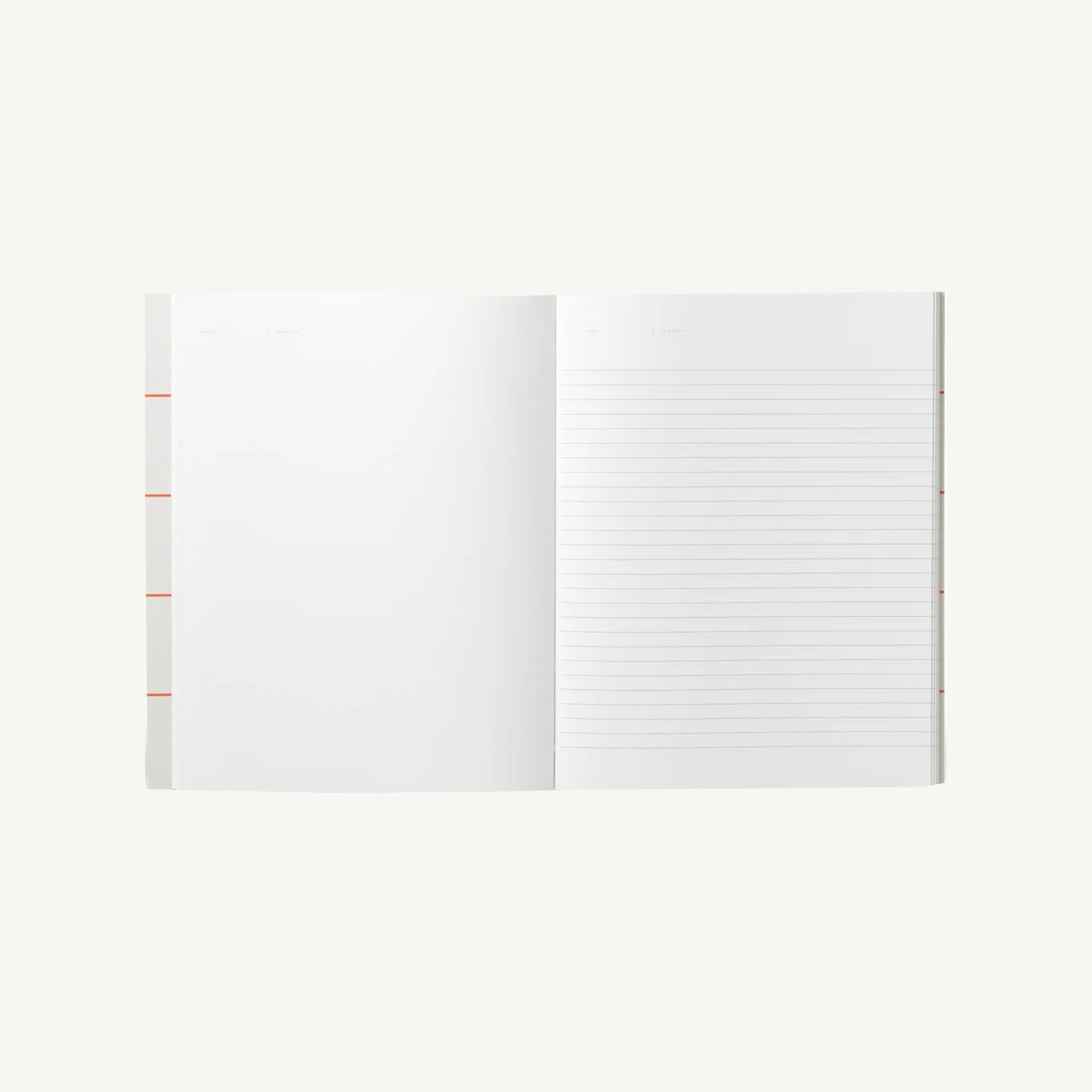 Uma Large Flat Lay Notebook, Light Gray