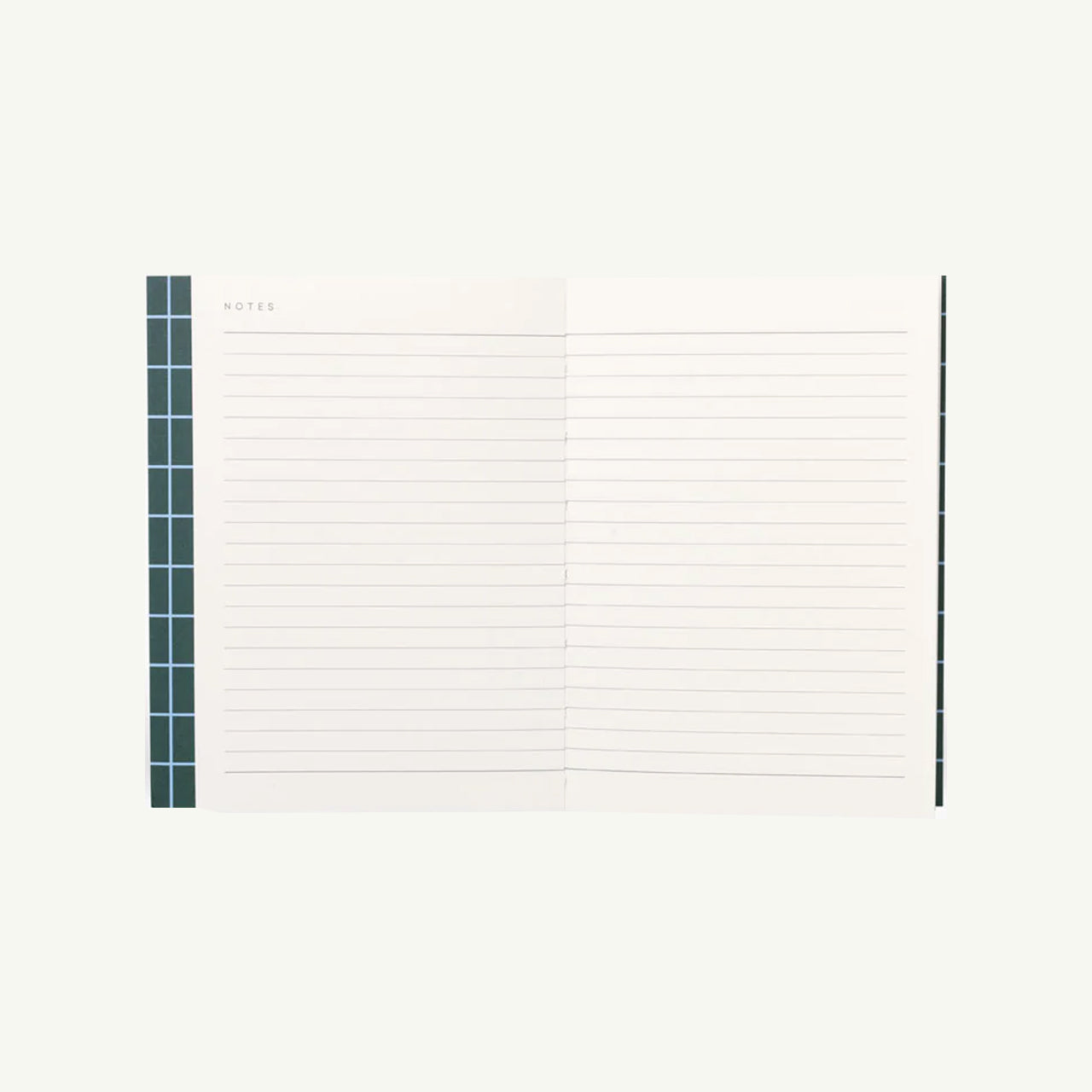 Uma Small Flat Lay Notebook, Dark Green