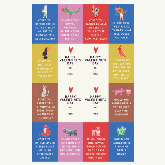 NEW: Would You Rather - Class Set of 32 Valentines