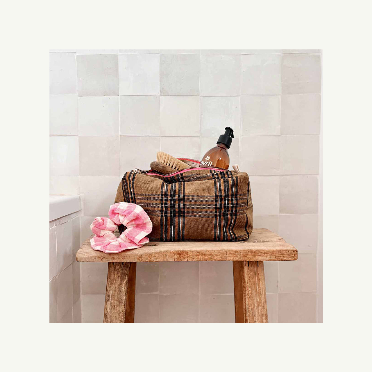 Toiletry Bag - Tartan