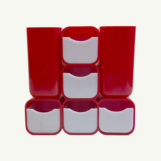 Vintage Desk Caddy - Atomic Red