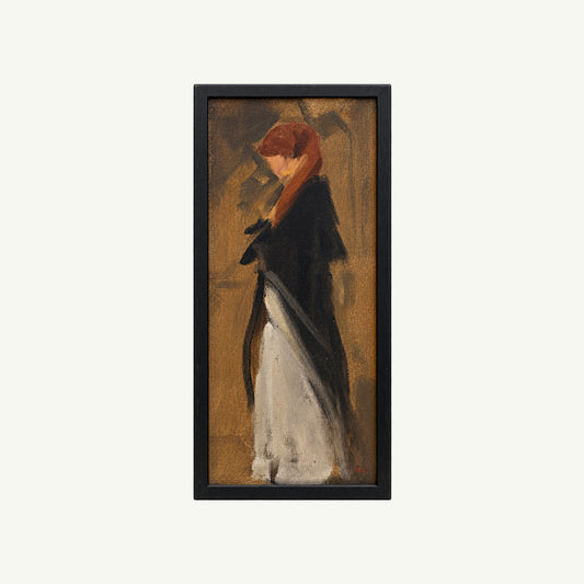 Figurative Painting 2 by Deane G. Keller: woman with red hair, from Mr. Boddington’s Studio.