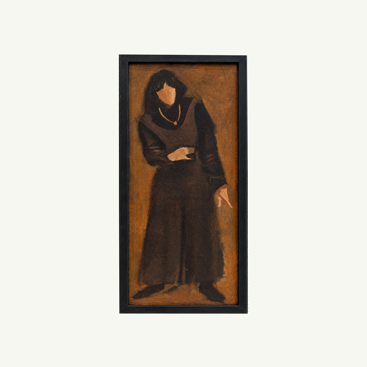 Figurative Painting by Deane G. Keller from Mr. Boddington’s Studio recalls vintage mystery.