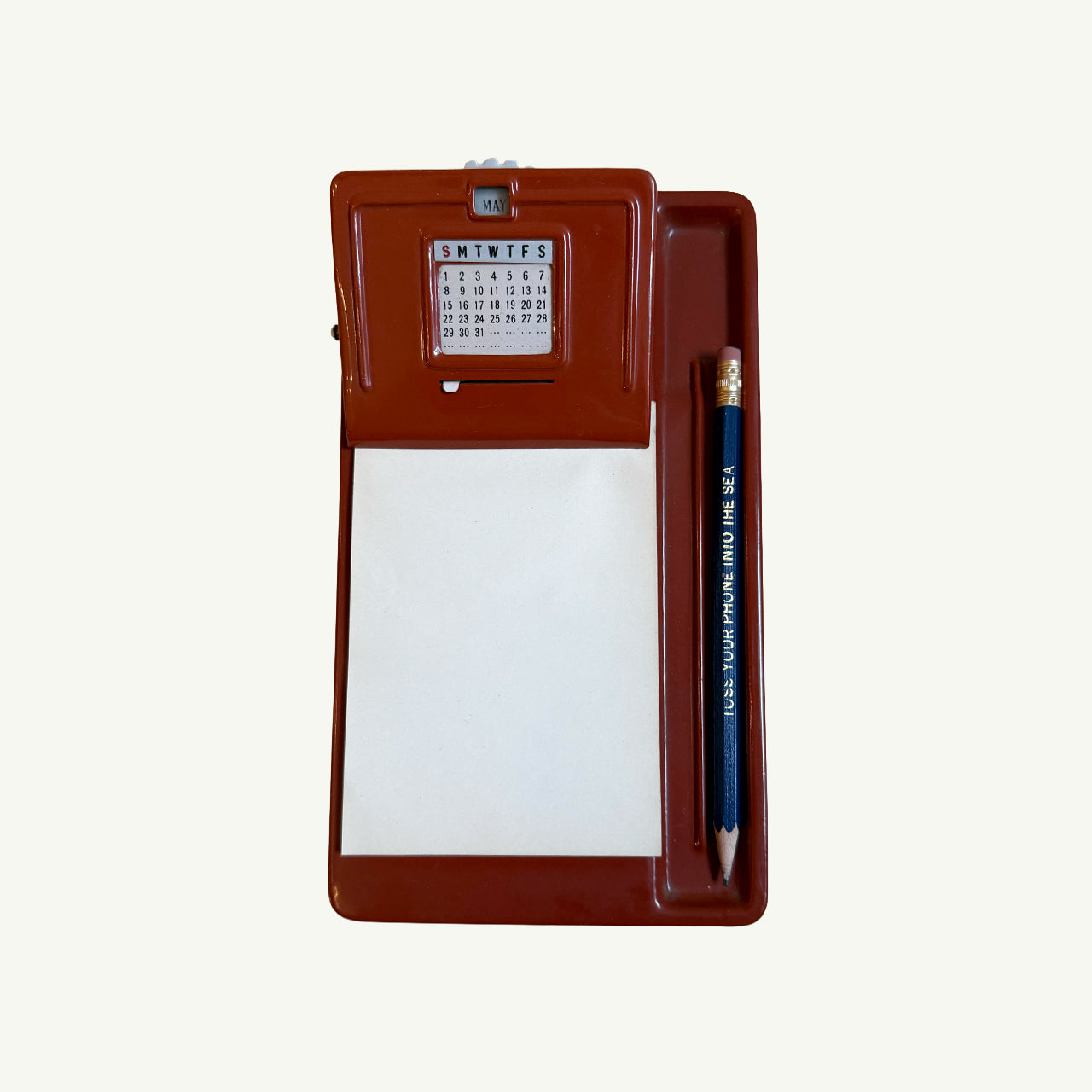 Vintage Metal Clipboard Perpetual Calendar