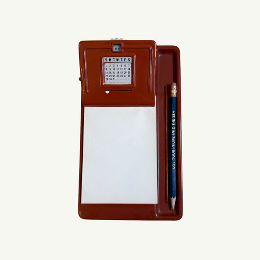 Vintage Metal Clipboard Perpetual Calendar