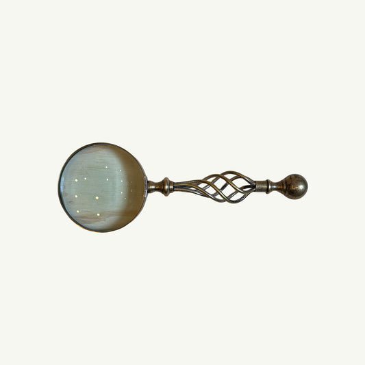 Vintage Brass Magnifying Glass