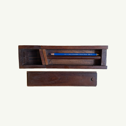 Vintage Wood Pencil Box