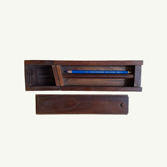 Vintage Wood Pencil Box