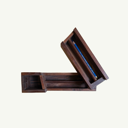 Vintage Wood Pencil Box