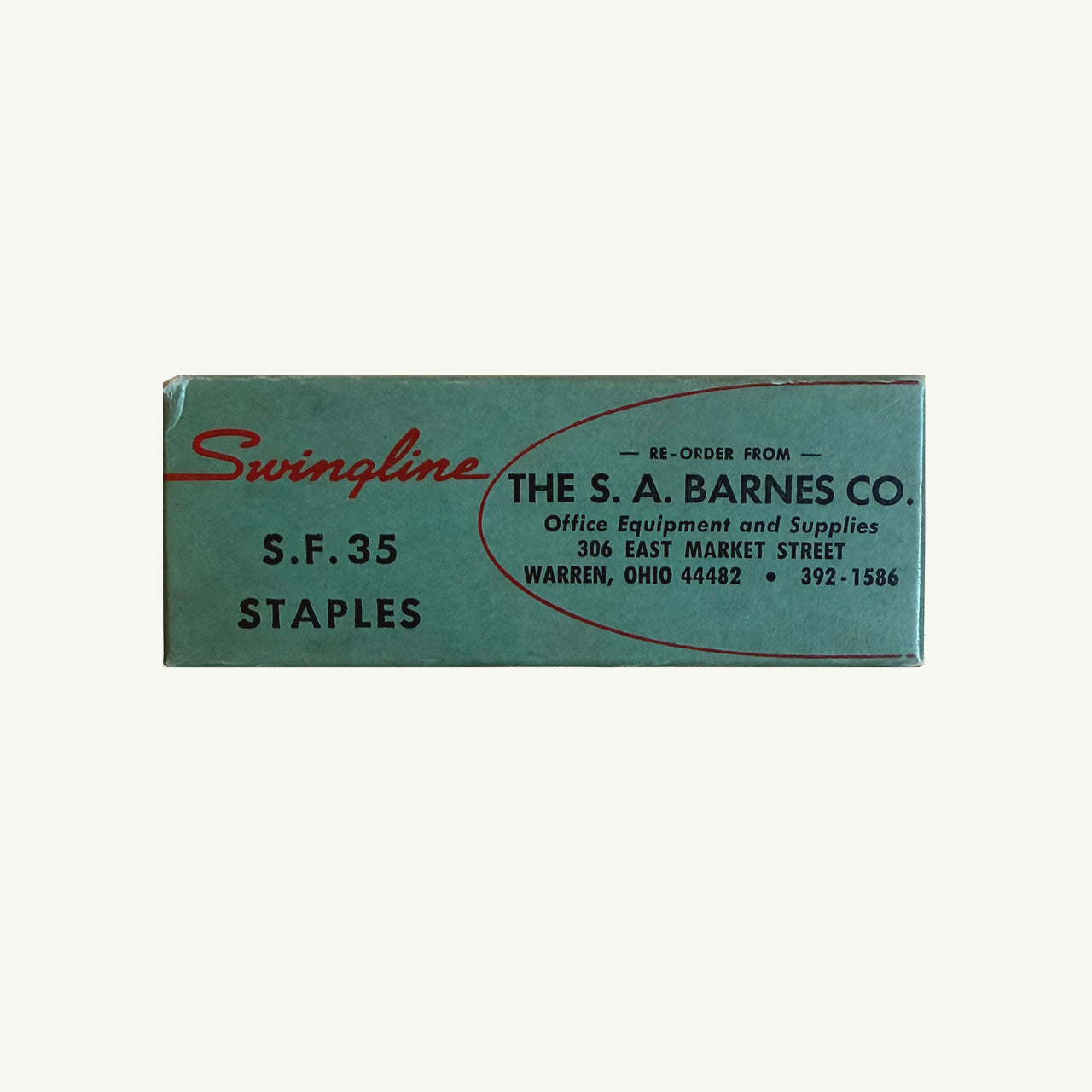 Vintage Staples - S.A. Barnes S.F. 35