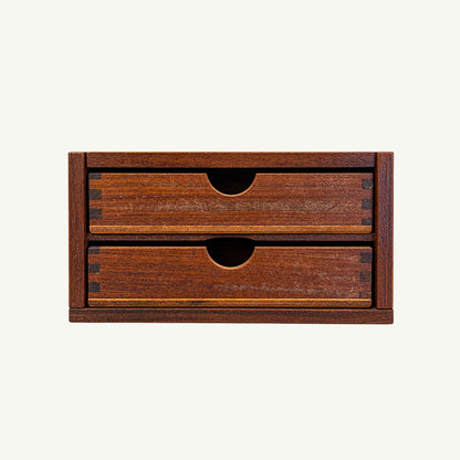Mr. Boddington’s Studio Vintage Wooden Box, a small accessory with two stacked drawers.