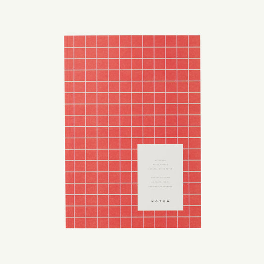 Vita Medium Notebook, Orange Grid