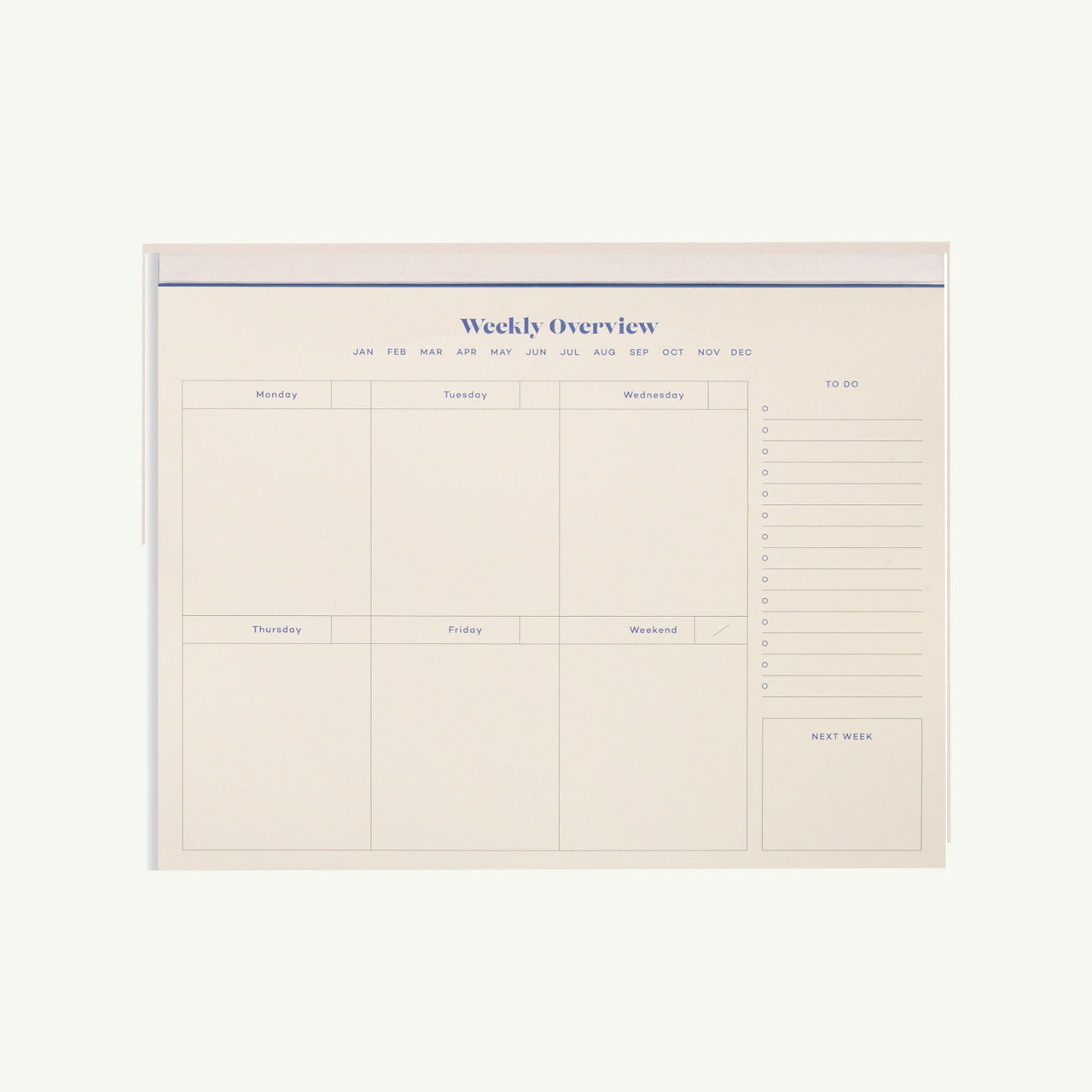 Weekly Desk Planner, Undated -  Floral Checkerboard