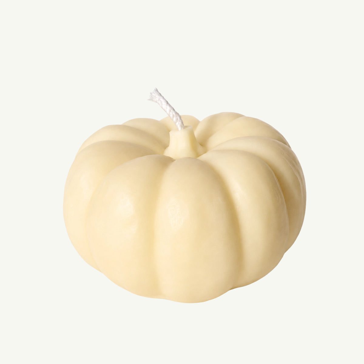 Pumpkin Candle - White