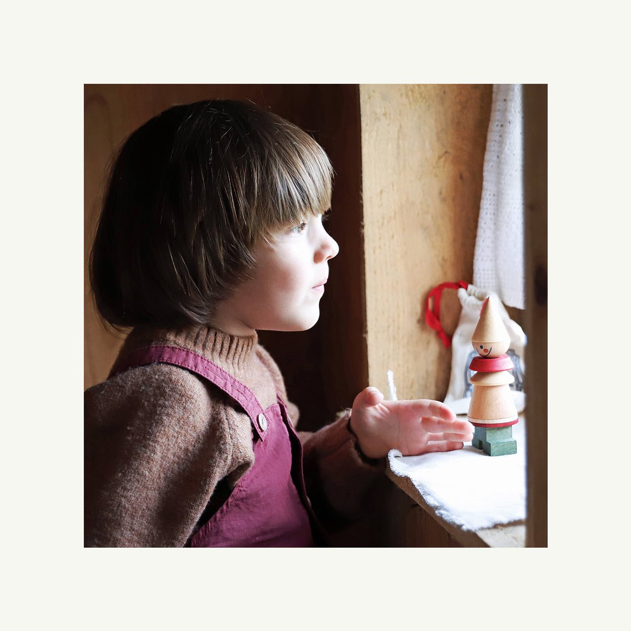 Red Stacking Toy Stick Figure